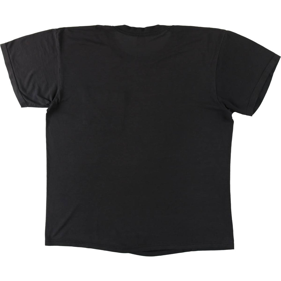 90'S Fruit of the Loom plain pocket t-shirt, men's size L equivalent, vintage. cotton black type Vintage Second Hand