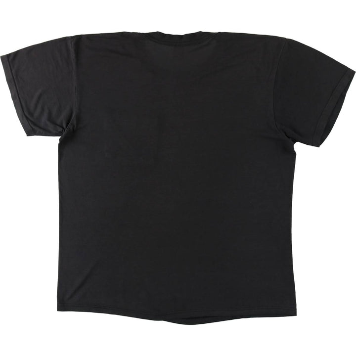 90'S Fruit of the Loom plain pocket t-shirt, men's size L equivalent, vintage. cotton black type Vintage Second Hand