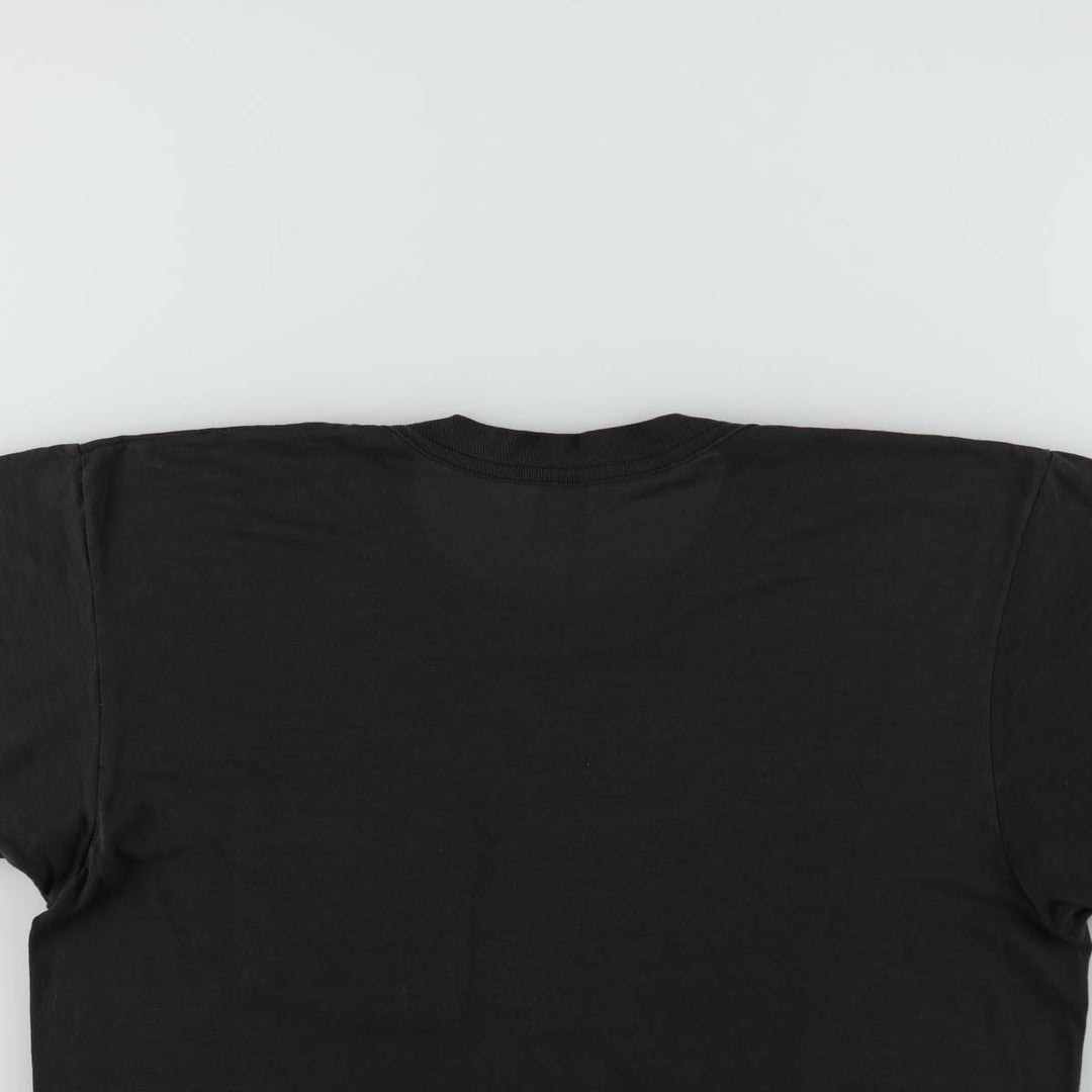 90'S Fruit of the Loom plain pocket t-shirt, men's size L equivalent, vintage. cotton black type Vintage Second Hand