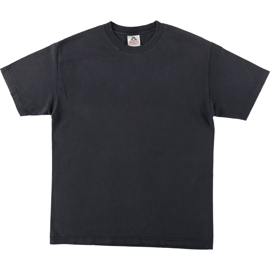 2000'S ALSTYLE Plain T-shirt, Made in USA, Men's Size L cotton black type Vintage Second Hand