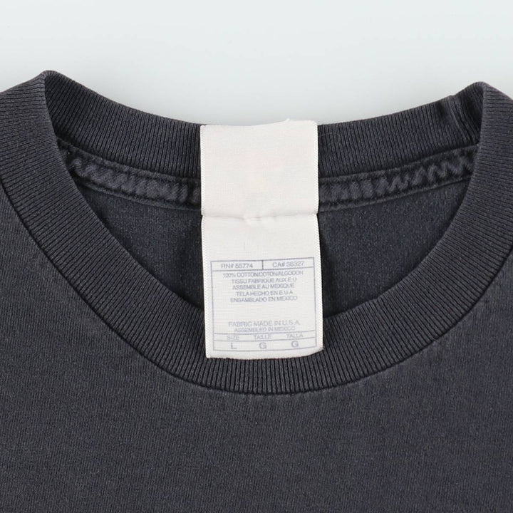2000'S ALSTYLE Plain T-shirt, Made in USA, Men's Size L cotton black type Vintage Second Hand