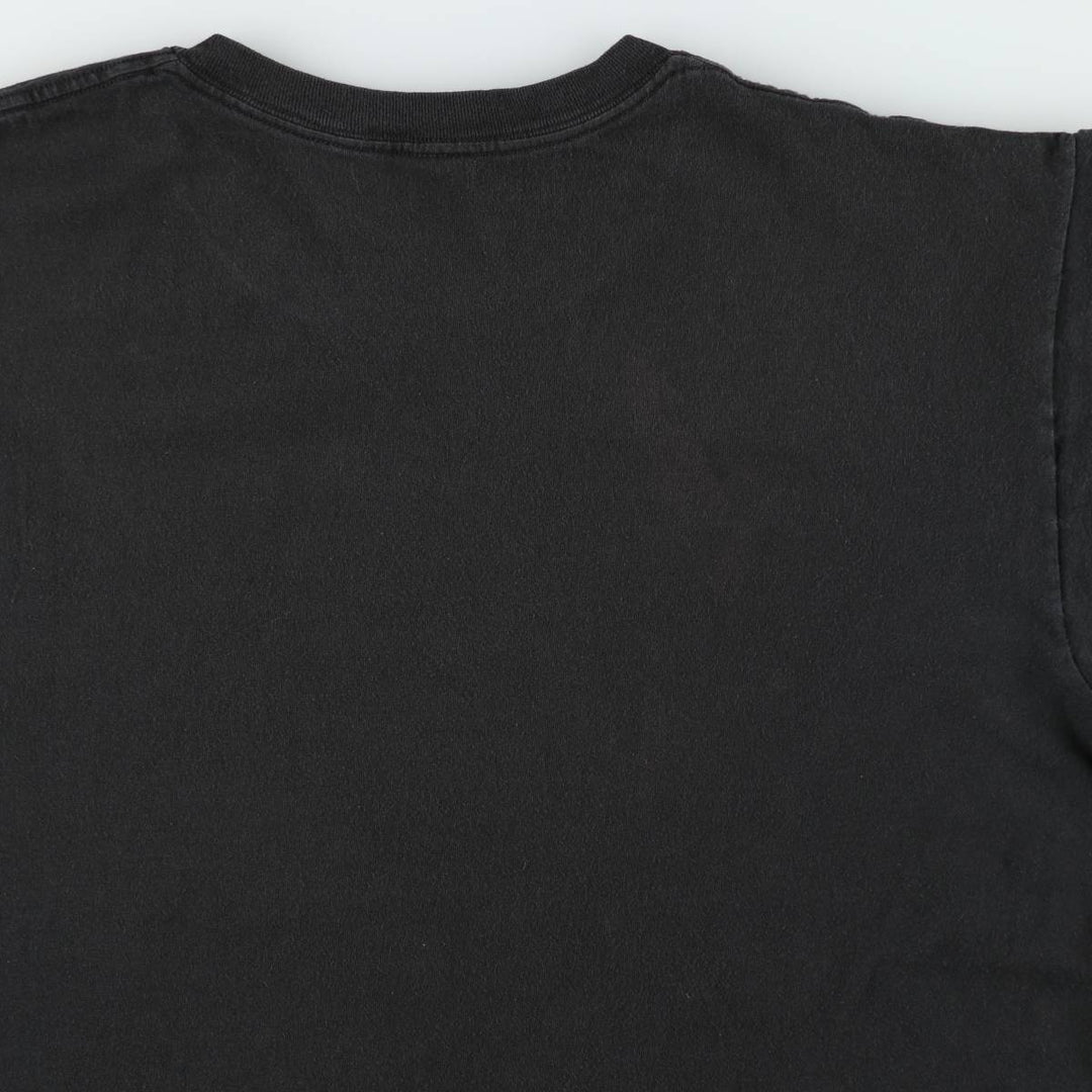 Vintage 90'S DUKE plain T-shirt, made in the USA, men's size XL cotton black type Vintage Second Hand