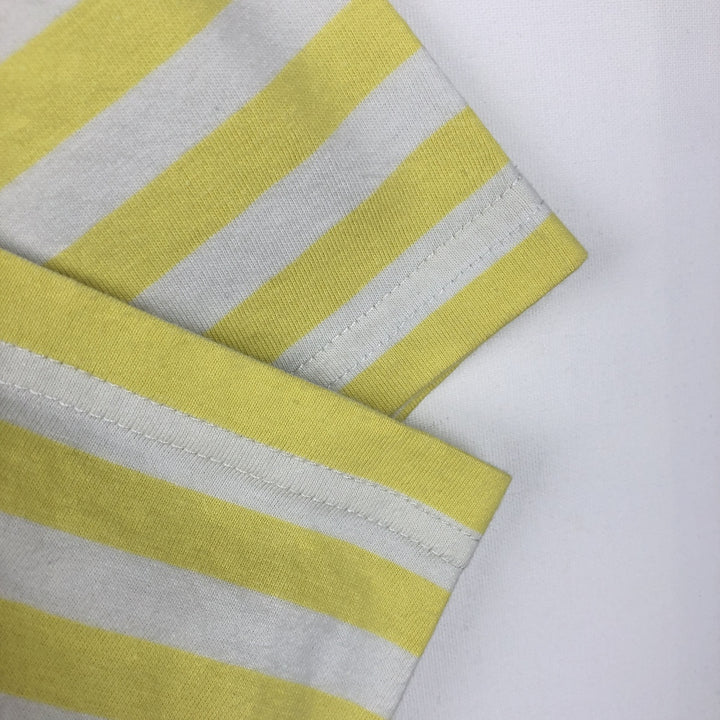 Carhartt WORK IN PROGRESS Short-Sleeve Striped T-Shirt, Men's Size M (approx.) cotton yellow type Vintage Second Hand