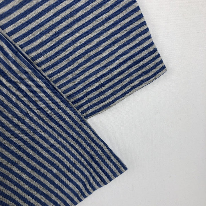 90'S Tommy Hilfiger JEANS Short-Sleeve Striped T-Shirt, Men's Size XL (Equivalent), Vintage cotton blue type Vintage Second Hand