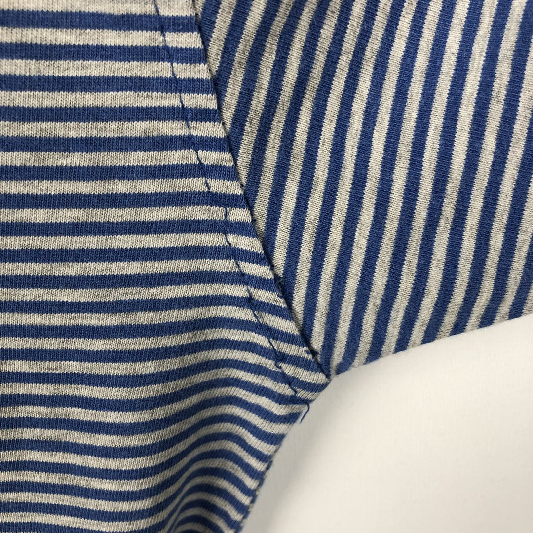 90'S Tommy Hilfiger JEANS Short-Sleeve Striped T-Shirt, Men's Size XL (Equivalent), Vintage cotton blue type Vintage Second Hand