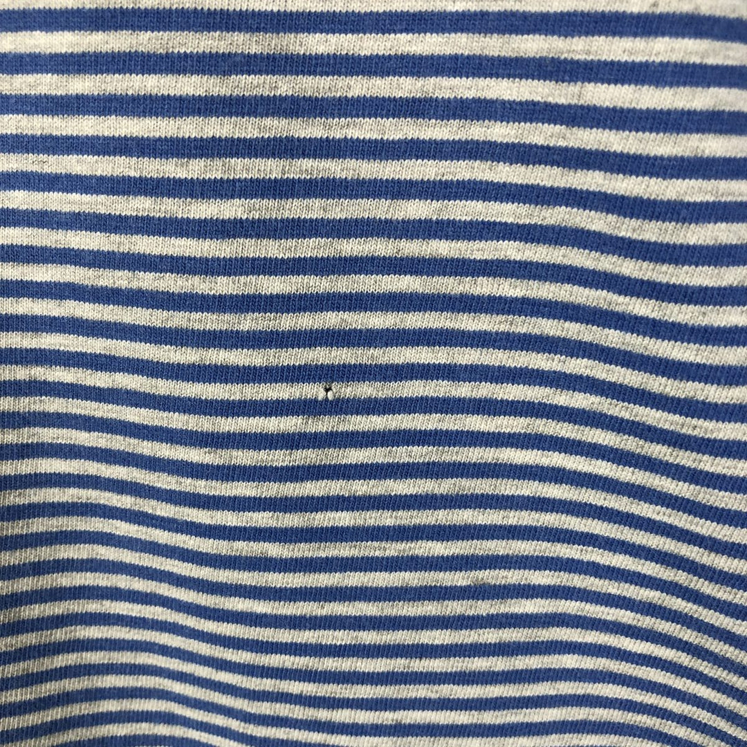 90'S Tommy Hilfiger JEANS Short-Sleeve Striped T-Shirt, Men's Size XL (Equivalent), Vintage cotton blue type Vintage Second Hand