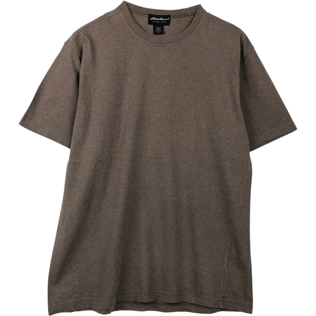 2000'S Eddie Bauer short-sleeved T-shirt, men's size M (approx.) cotton brown type Vintage Second Hand