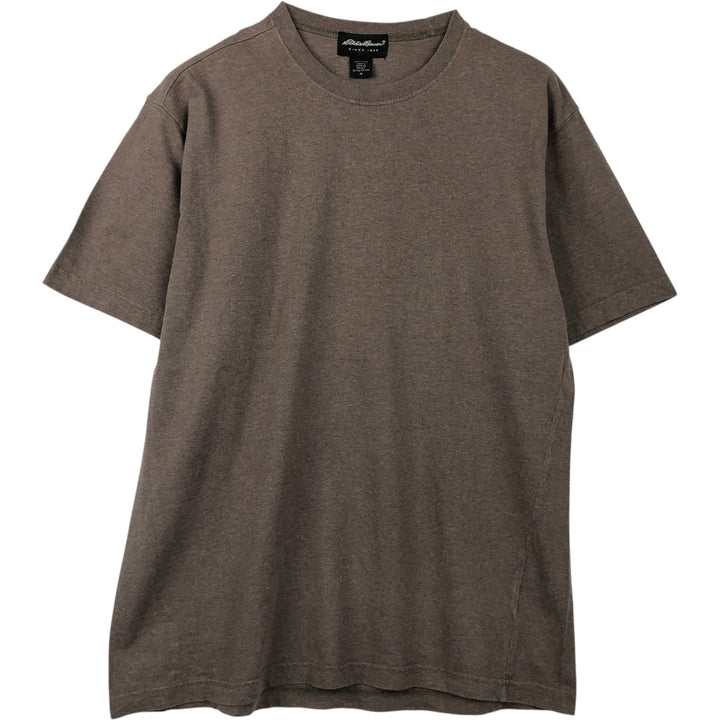 2000'S Eddie Bauer short-sleeved T-shirt, men's size M (approx.) cotton brown type Vintage Second Hand