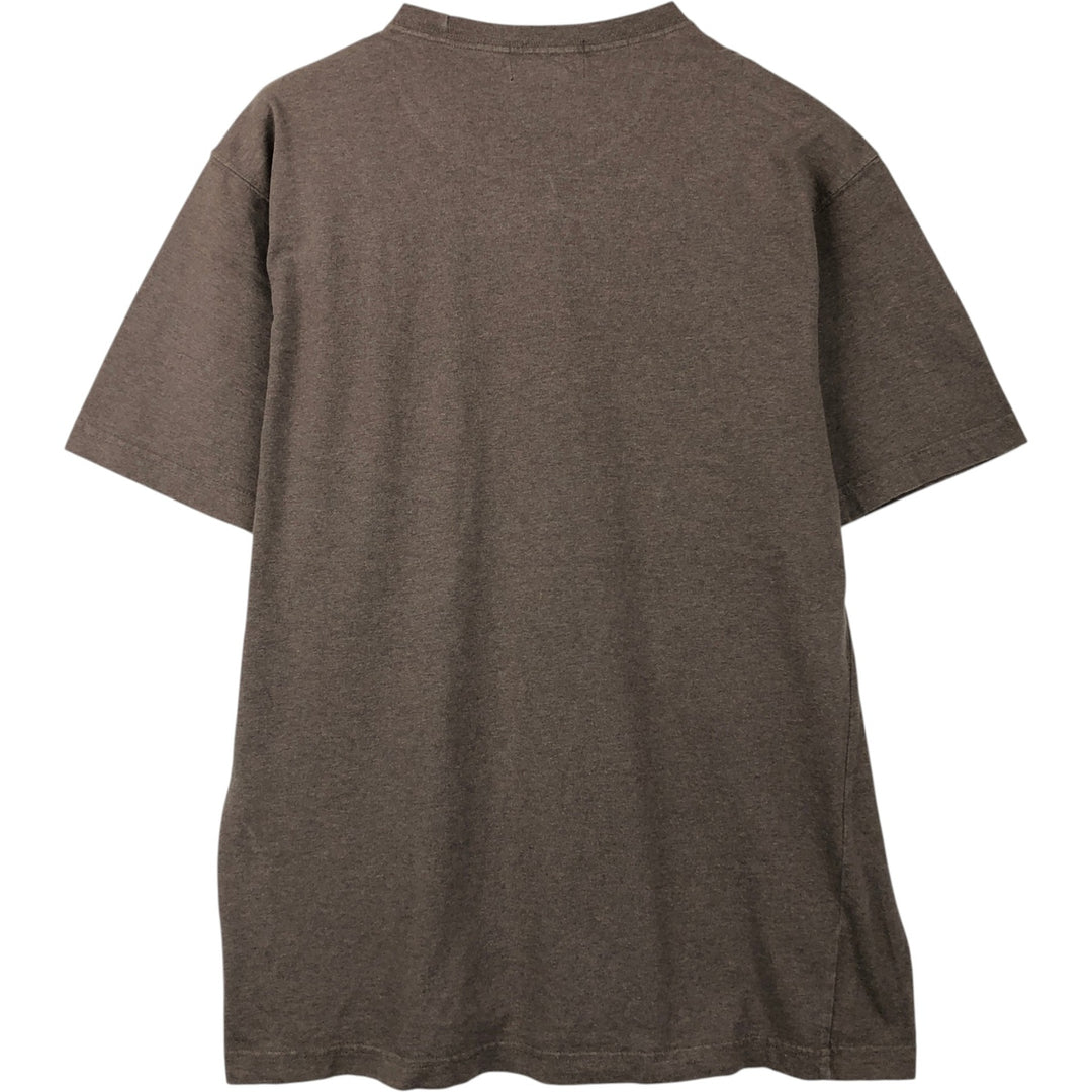 2000'S Eddie Bauer short-sleeved T-shirt, men's size M (approx.) cotton brown type Vintage Second Hand