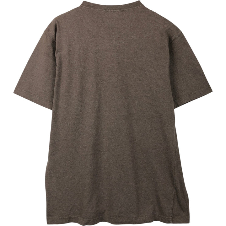2000'S Eddie Bauer short-sleeved T-shirt, men's size M (approx.) cotton brown type Vintage Second Hand