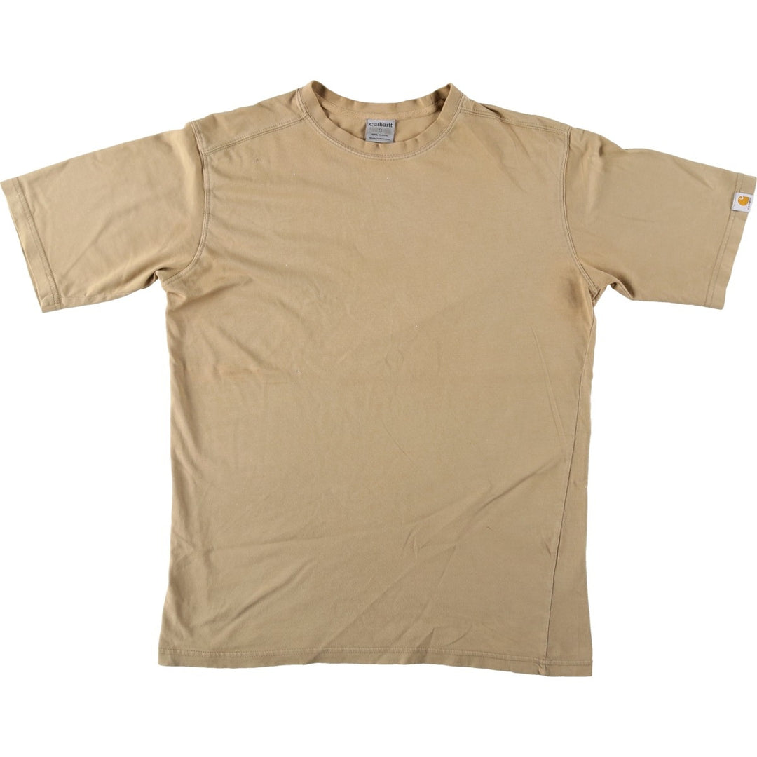 Carhartt Short-Sleeve T-Shirt, Men's Size S cotton Beige type Vintage Second Hand