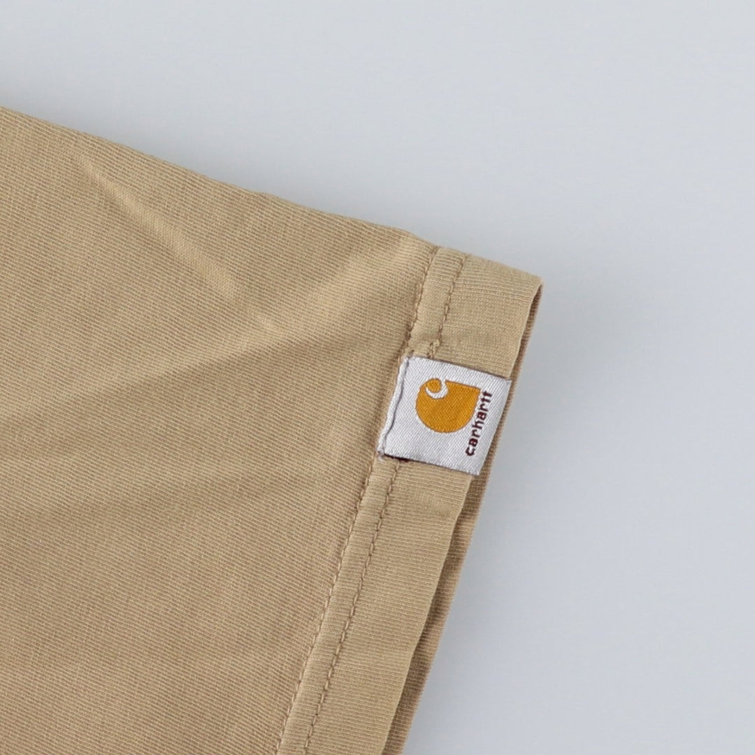 Carhartt Short-Sleeve T-Shirt, Men's Size S cotton Beige type Vintage Second Hand