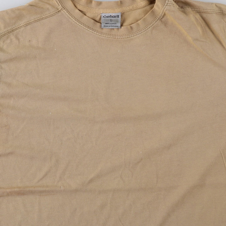 Carhartt Short-Sleeve T-Shirt, Men's Size S cotton Beige type Vintage Second Hand
