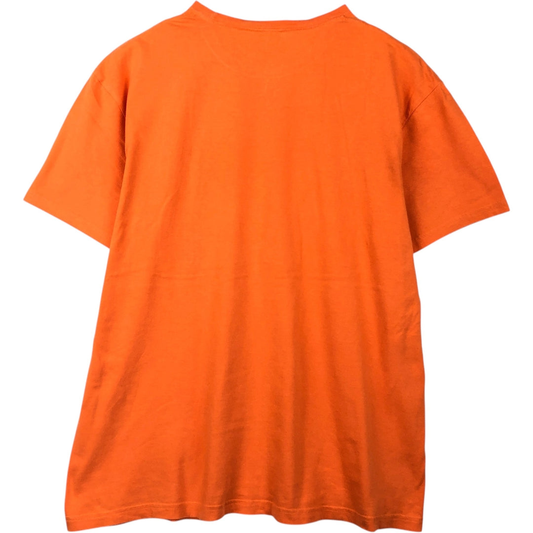 Ralph Lauren POLO by Ralph Lauren short sleeve one point logo T-shirt men's L size cotton orange type Vintage Second Hand