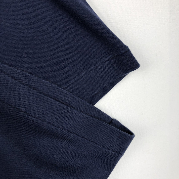 Ralph Lauren POLO RALPH LAUREN CUSTOM SLIM FIT V-neck Short-sleeve T-shirt with a single logo, Men's size L (approx.) cotton navy blue type Vintage Second Hand