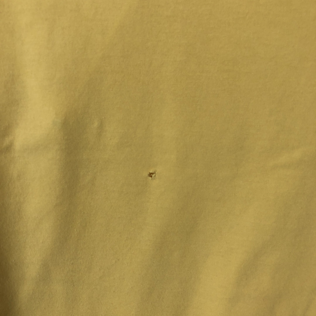 Ralph Lauren POLO by Ralph Lauren Short-Sleeve T-Shirt with One-Point Logo, Men's Size XL (approx.) cotton yellow type Vintage Second Hand