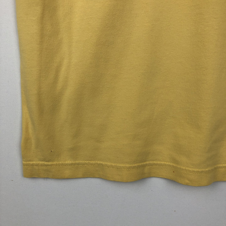Ralph Lauren POLO by Ralph Lauren Short-Sleeve T-Shirt with One-Point Logo, Men's Size XL (approx.) cotton yellow type Vintage Second Hand