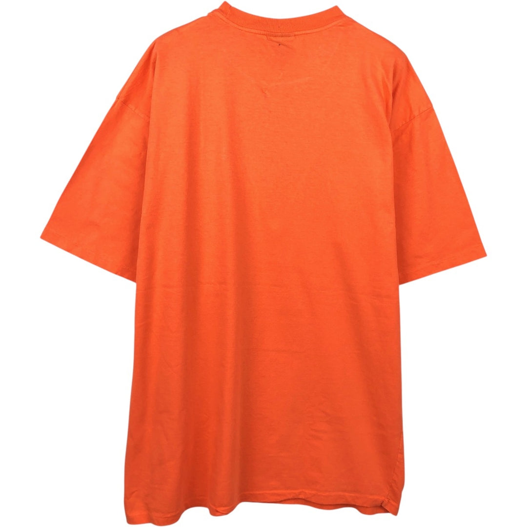 Ralph Lauren POLO by Ralph Lauren Short-Sleeve T-Shirt with One-Point Logo Pocket, Men's Size XL (approx.) cotton orange type Vintage Second Hand
