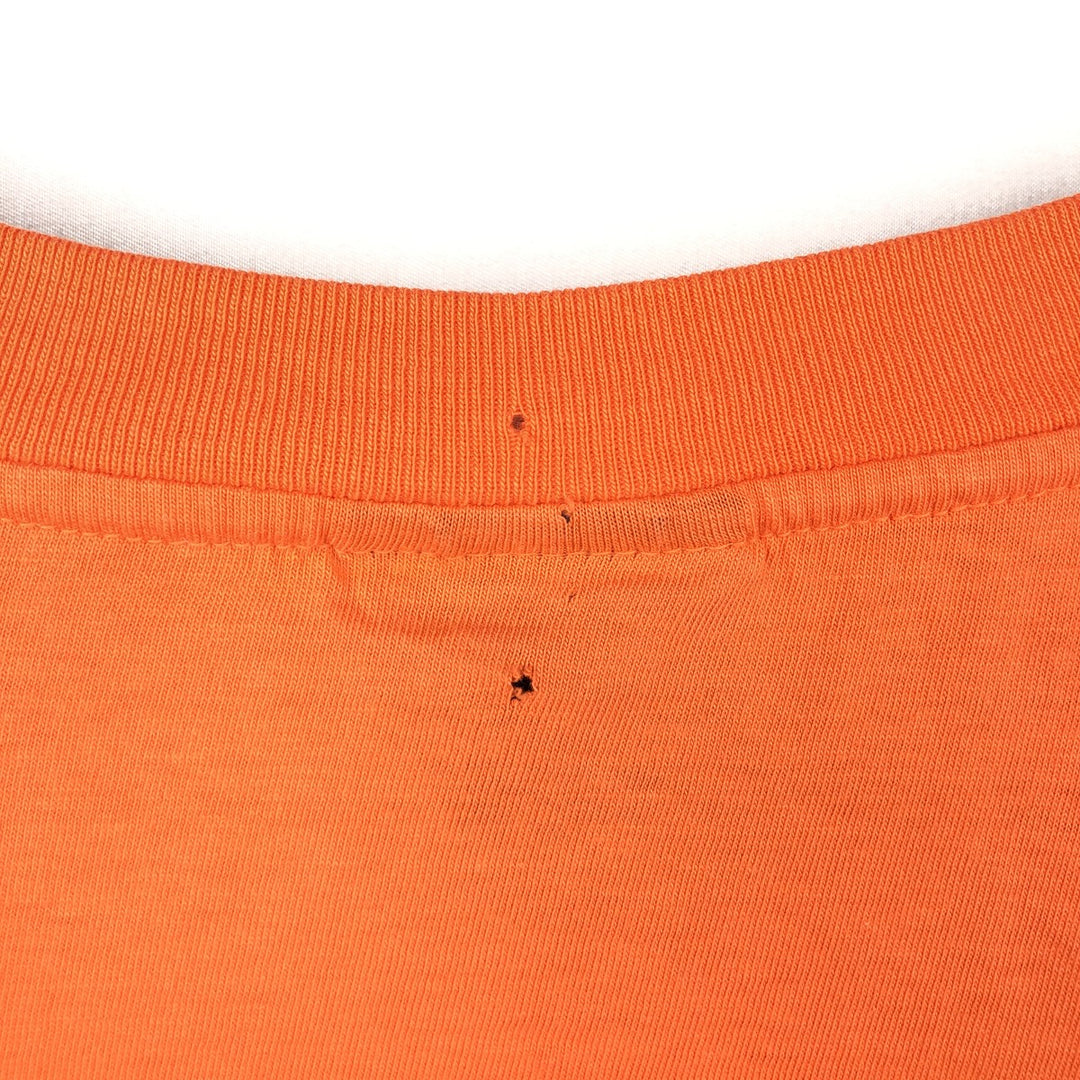 Ralph Lauren POLO by Ralph Lauren Short-Sleeve T-Shirt with One-Point Logo Pocket, Men's Size XL (approx.) cotton orange type Vintage Second Hand