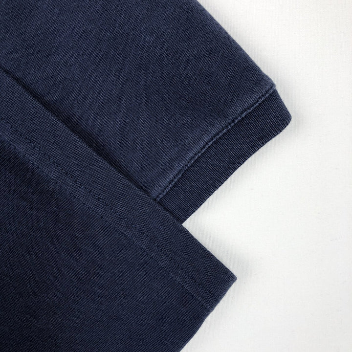Ralph Lauren POLO by Ralph Lauren Short-Sleeve T-Shirt with One-Point Logo, Men's Size XL (approx.) cotton navy blue type Vintage Second Hand