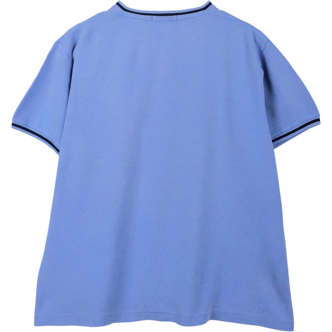 Ralph Lauren POLO by Ralph Lauren short sleeve one point logo T-shirt men's L size cotton Blue type light blue Vintage Second Hand
