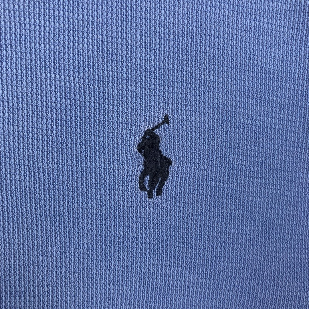Ralph Lauren POLO by Ralph Lauren short sleeve one point logo T-shirt men's L size cotton Blue type light blue Vintage Second Hand