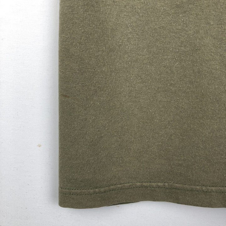 QUIKSILVER Double-Sided Print Surf Skate T-Shirt, Men's Size XL cotton Khaki type Vintage Second Hand