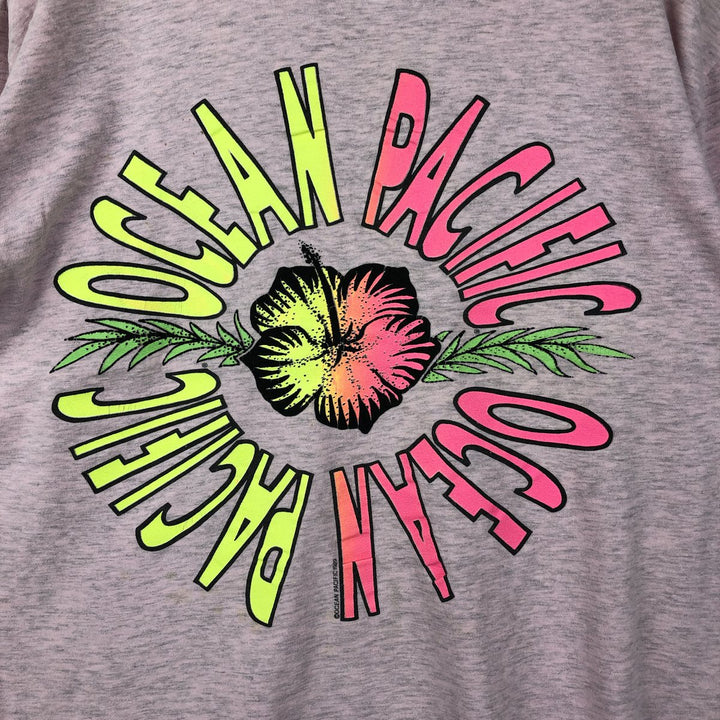 80'S Ocean Pacific surf/skate t-shirt, men's size XL equivalent, vintage. unclear pink type Vintage Second Hand