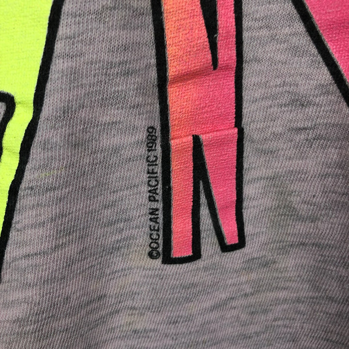 80'S Ocean Pacific surf/skate t-shirt, men's size XL equivalent, vintage. unclear pink type Vintage Second Hand