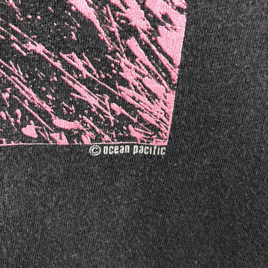 90'S Ocean Pacific surf/skate t-shirt, men's size XL equivalent, vintage. unclear black type Vintage Second Hand