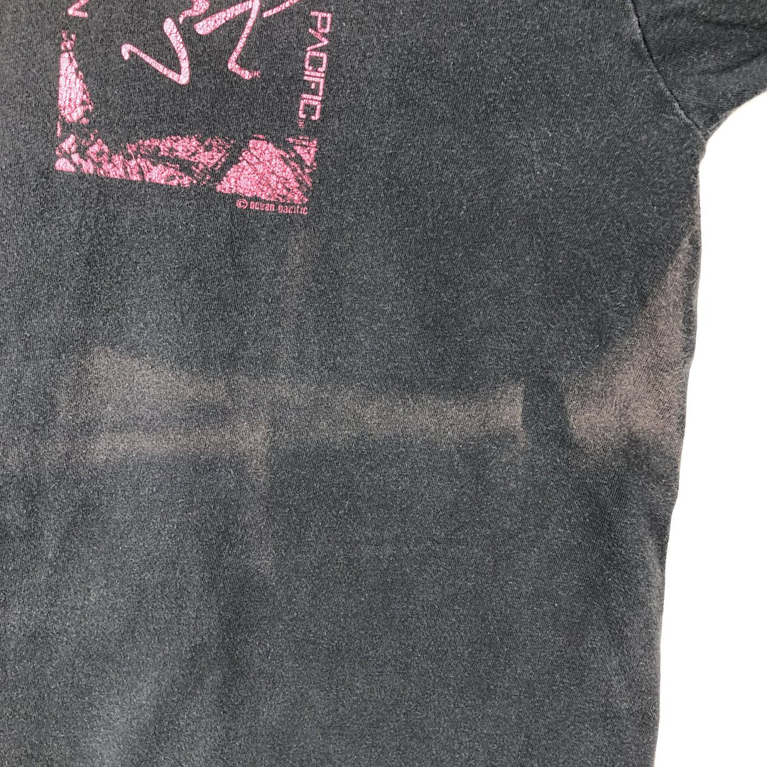 90'S Ocean Pacific surf/skate t-shirt, men's size XL equivalent, vintage. unclear black type Vintage Second Hand