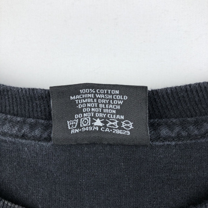 Stussy all-over print surf skate t-shirt, men's size M (approx.) cotton black type Vintage Second Hand