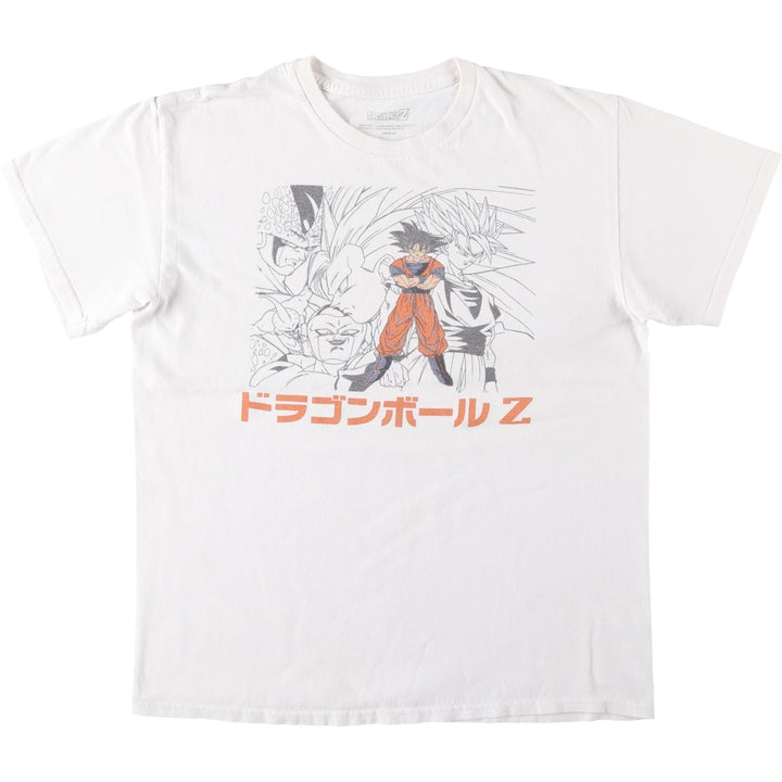 DRAGONBALL Z Dragon Ball Z Anime Character Print T-shirt Men's M size cotton white type Vintage Second Hand