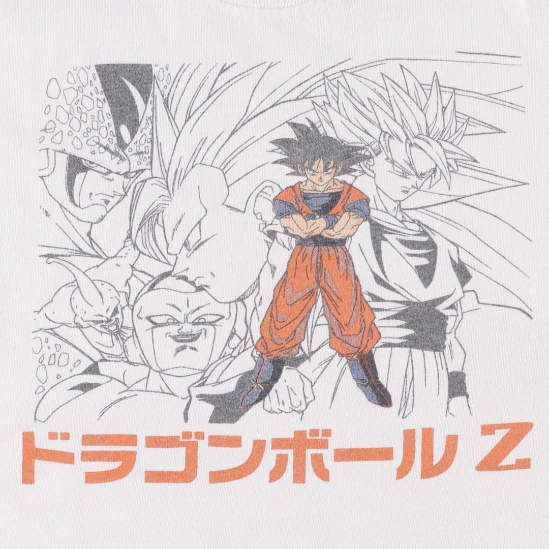 DRAGONBALL Z Dragon Ball Z Anime Character Print T-shirt Men's M size cotton white type Vintage Second Hand