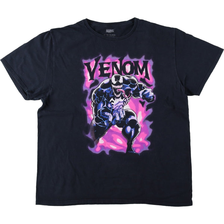 Marvel VENOM Character Print T-Shirt Men's XL cotton black type Vintage Second Hand