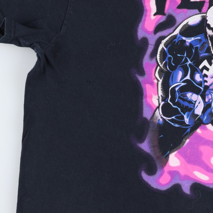 Marvel VENOM Character Print T-Shirt Men's XL cotton black type Vintage Second Hand