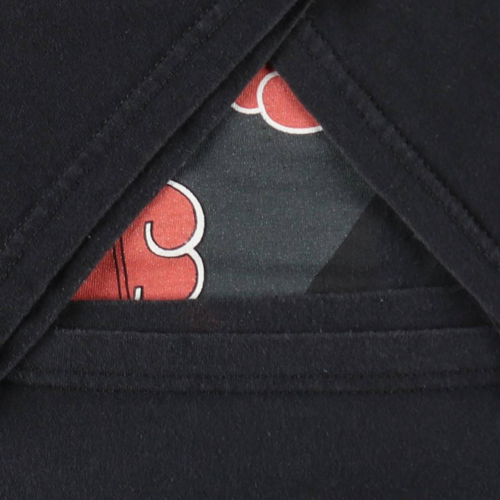 NARUTO SHIPPUDEN Naruto Shippuden Uchiha Itachi Anime Character Print T-Shirt Men's L size cotton black type Vintage Second Hand