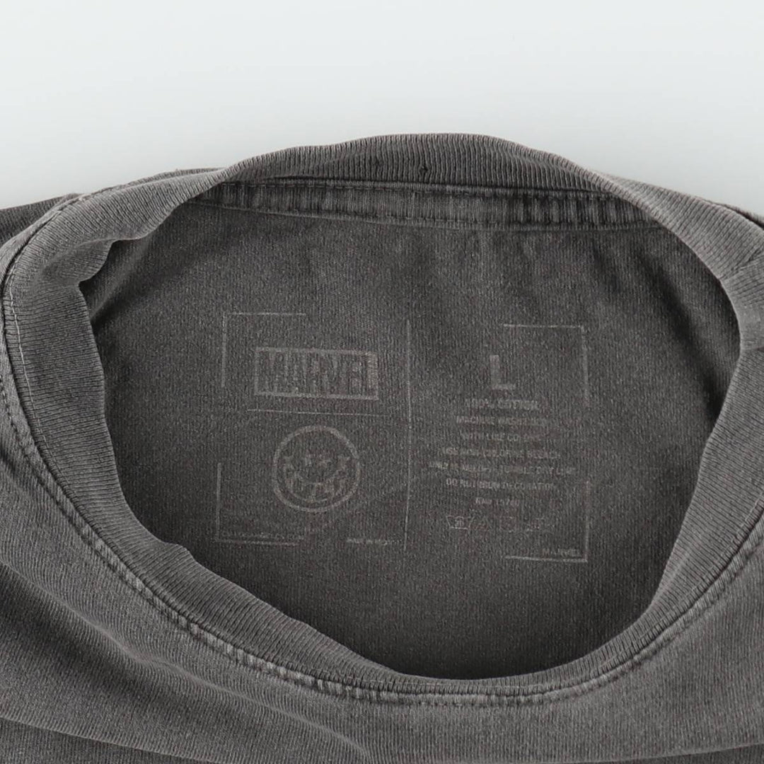 Marvel Spider-Man Venom Character Print T-Shirt, Men's Size L (approx.) cotton Charcoal Vintage Second Hand
