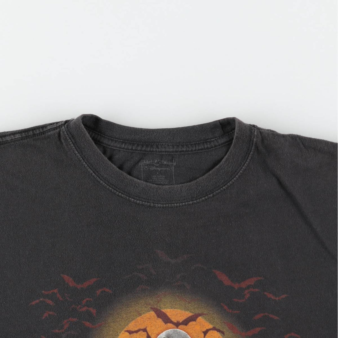 The Nightmare Before Christmas Character Print T-Shirt (Men's Size L) cotton black type Vintage Second Hand