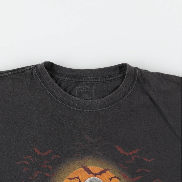 The Nightmare Before Christmas Character Print T-Shirt (Men's Size L) cotton black type Vintage Second Hand