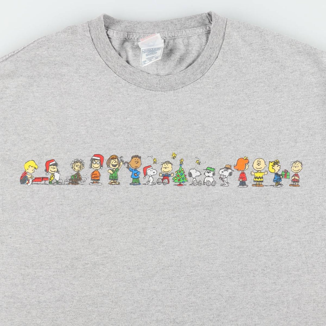 Alstyle Apparel & Activewear PEANUTS Character Print T-Shirt (Men's XL equivalent) cotton gray type Vintage Second Hand