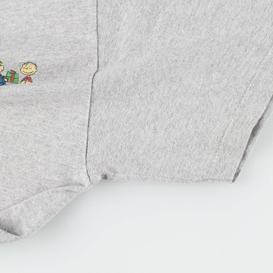 Alstyle Apparel & Activewear PEANUTS Character Print T-Shirt (Men's XL equivalent) cotton gray type Vintage Second Hand