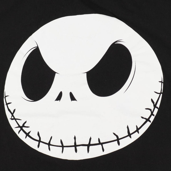 The Nightmare Before Christmas Character Print T-Shirt (Men's Size L) cotton black type Vintage Second Hand