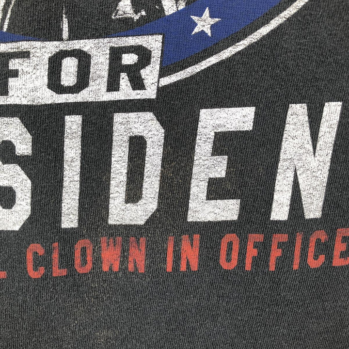 BATMAN Joker American flag pattern character print T-shirt, men's size XL. unclear black type Vintage Second Hand