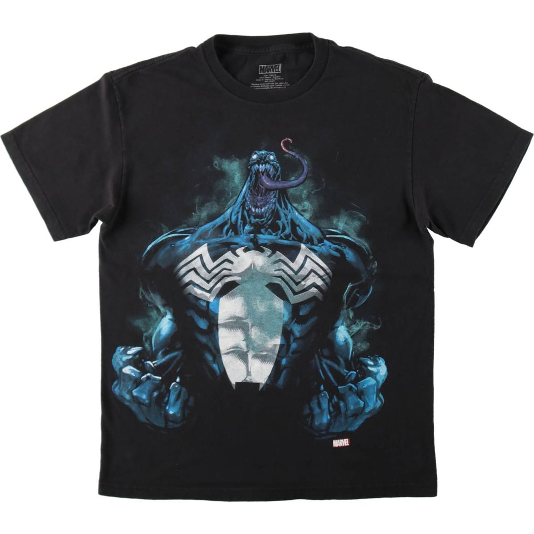 Marvel Spider-Man Venom Character Print T-Shirt, Men's Size M (approx.) cotton black type Vintage Second Hand