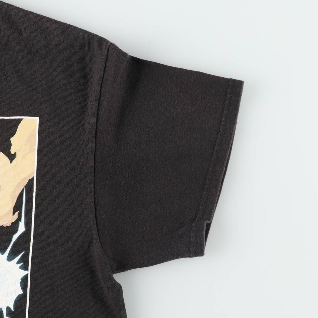 NARUTO SHIPPUDEN Naruto Shippuden Anime Character Print T-Shirt Men's M Size cotton black type Vintage Second Hand
