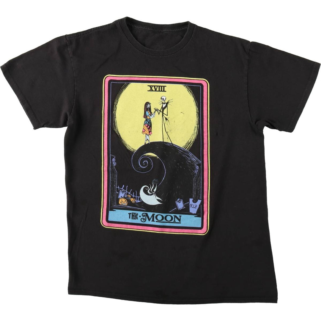 The Nightmare Before Christmas Character Print T-Shirt (Men's Size M) unclear black type Vintage Second Hand