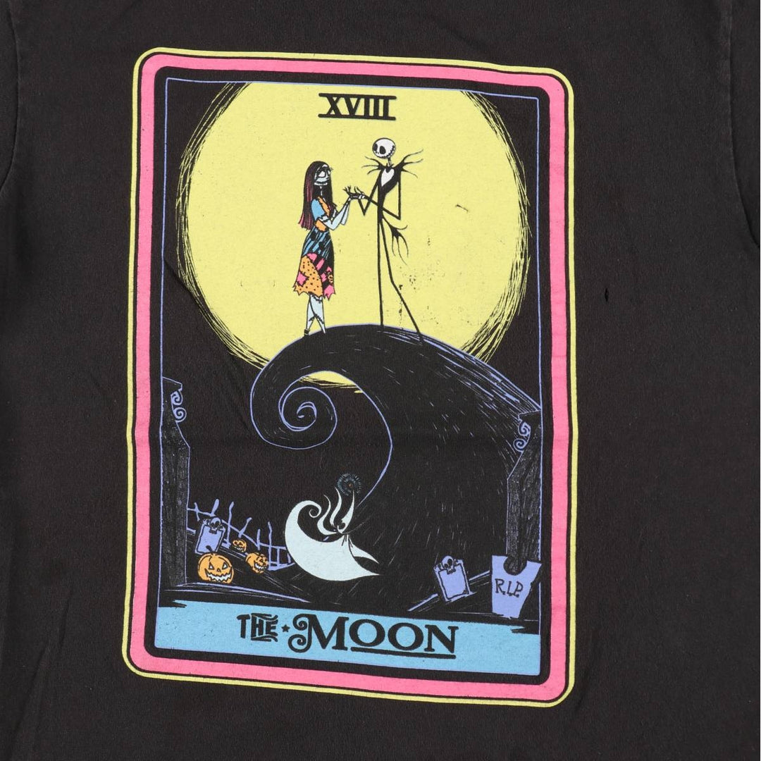 The Nightmare Before Christmas Character Print T-Shirt (Men's Size M) unclear black type Vintage Second Hand