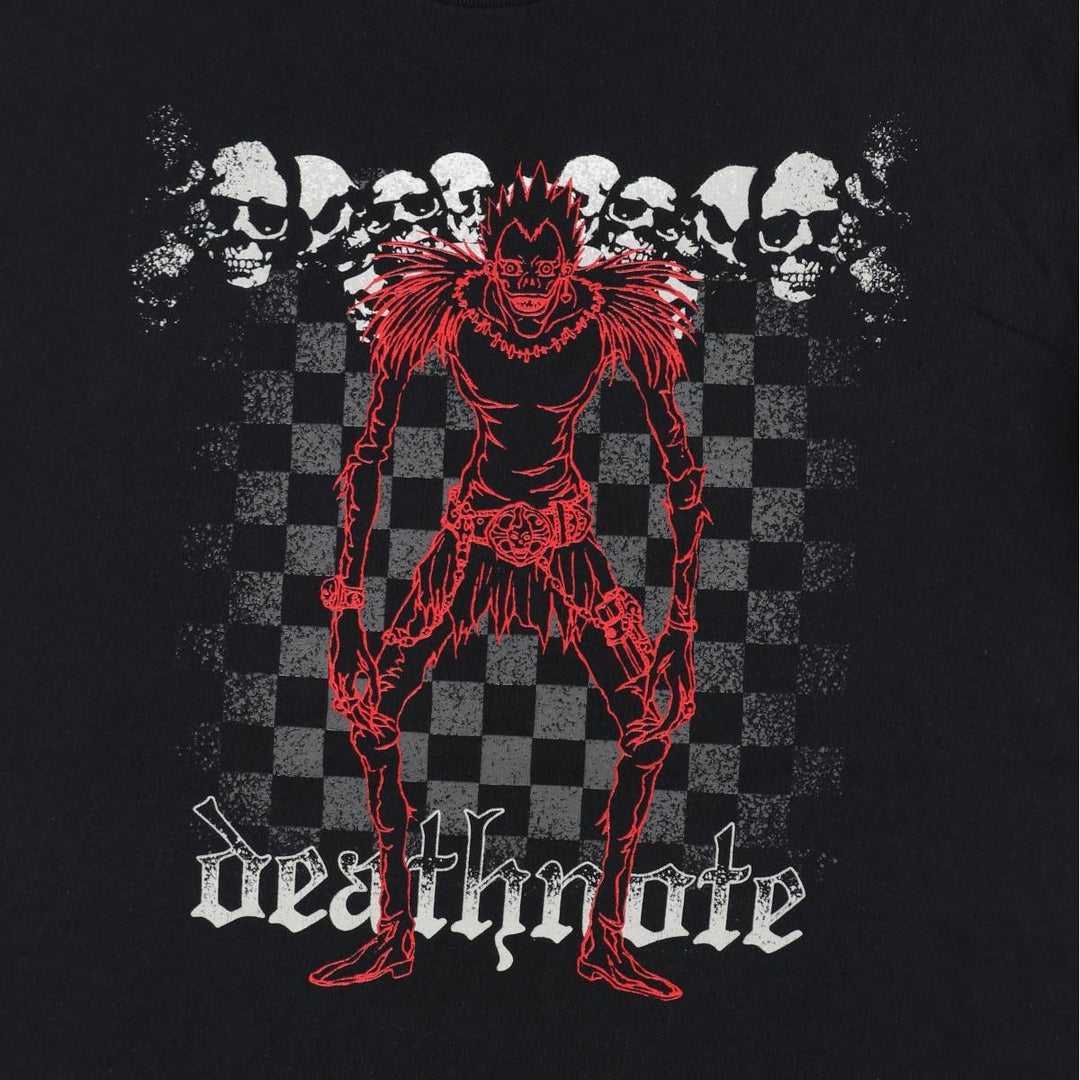 Death Note Ryuk Anime Character Print T-Shirt Men's M Size unclear black type Vintage Second Hand