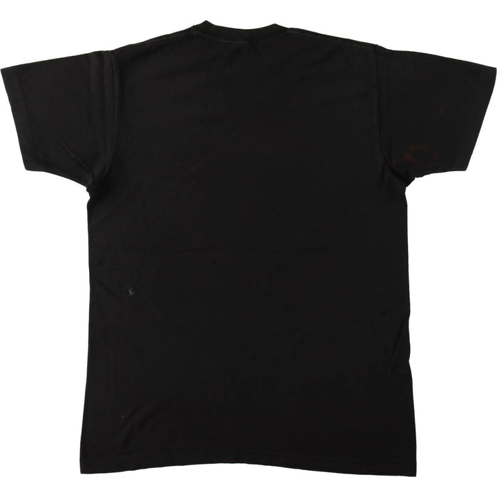 NARUTO Anime Character Print T-Shirt Men's M Size cotton black type Vintage Second Hand